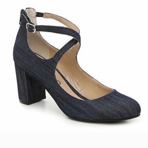 Unisa Denim Block Heel